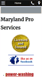 Mobile Screenshot of marylandproservices.com